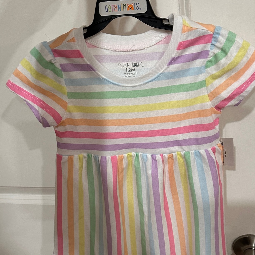 Garanimals Multicolor Striped Short Sleeve Tee